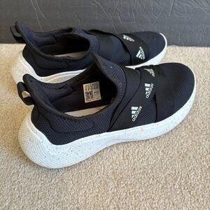 Adidas Women's Slip On Sneakers Size 8 Black White 132445289